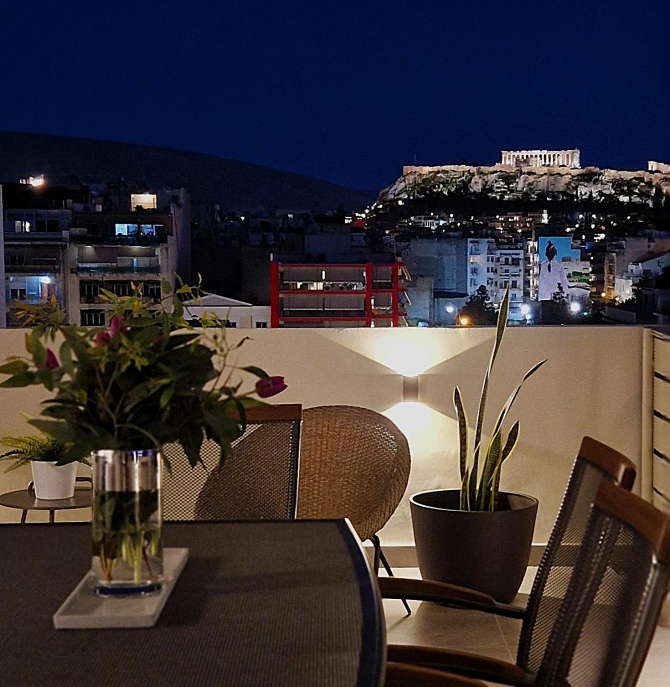 Exquisite Penthouse With Breathtaking Acropolis Panorama View Lägenhet Aten Exteriör bild